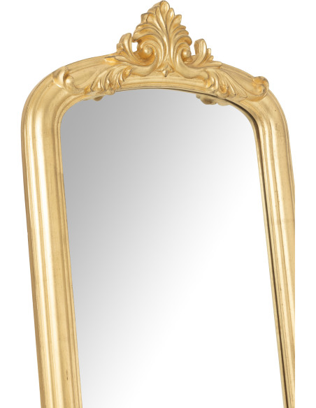Grand Miroir sur pied modern chic Rectangulaire 56x180 en Bois Doré Emi - 6