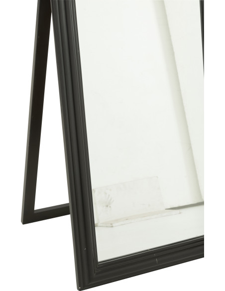 Grand Miroir sur pied modern chic Rectangulaire 56x180 en Bois Noir Emi - 4