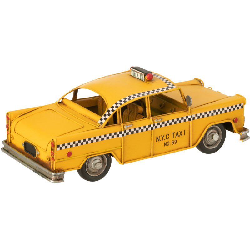 Taxi New York miniature rétro vintage 28 cm en Métal Jaune Trendy - 2