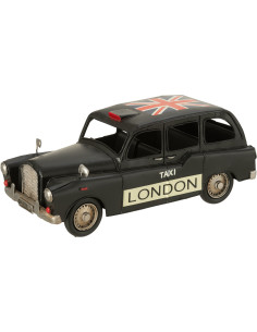 Taxi Londre miniature rétro vintage 32 cm en Métal Noir Trendy - 1