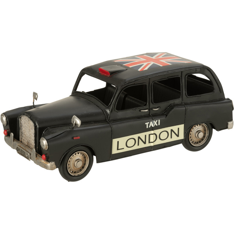 Taxi Londre miniature rétro vintage 32 cm en Métal Noir Trendy - 1