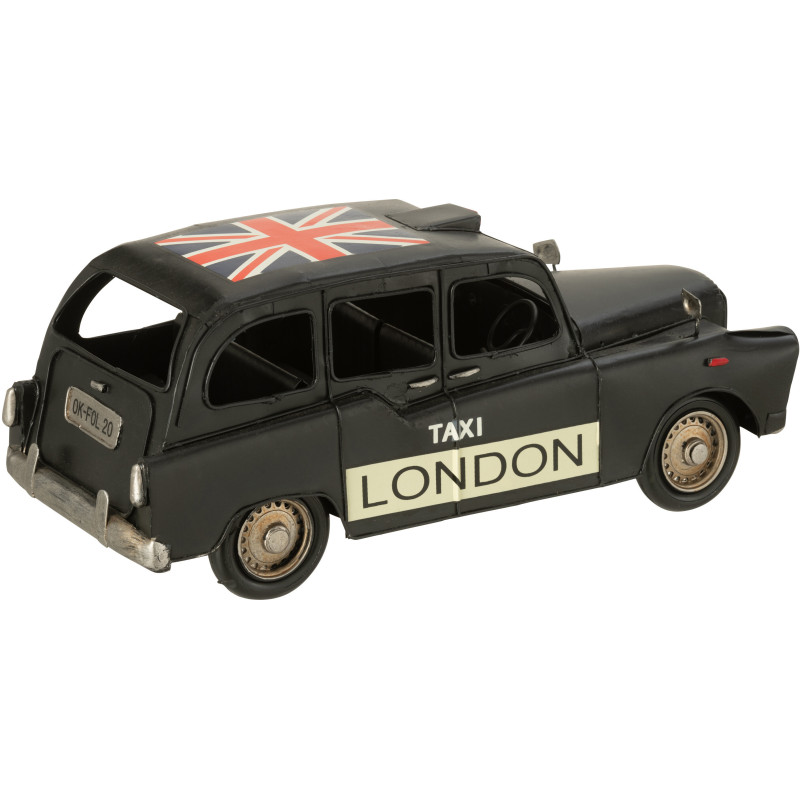 Taxi Londre miniature rétro vintage 32 cm en Métal Noir Trendy - 3