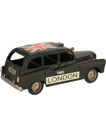 Taxi Londre miniature rétro vintage 32 cm en Métal Noir Trendy - 3