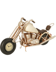 Moto miniature rétro vintage 28 cm en Métal Blanc cassé Trendy - 1