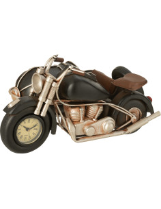 Moto side car miniature rétro vintage 26 cm en Métal Noir Trendy - 1