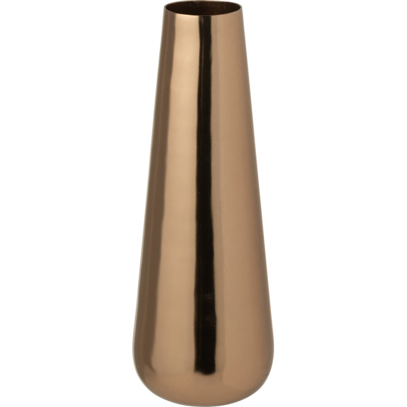 Vase moderne chic Conique Hauteur 40 cm en Métal Rose doré Aurum - 1