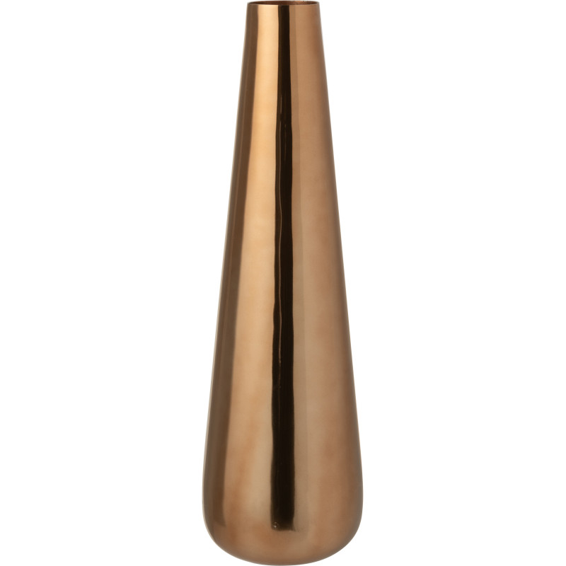 Grand Vase moderne chic Conique Hauteur 60 cm en Métal Rose doré Aurum - 1