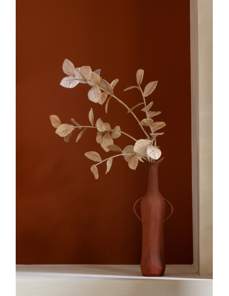 Grand Vase antique avec anses Amphore Hauteur 49 cm en Métal Terracotta Terraya - 5