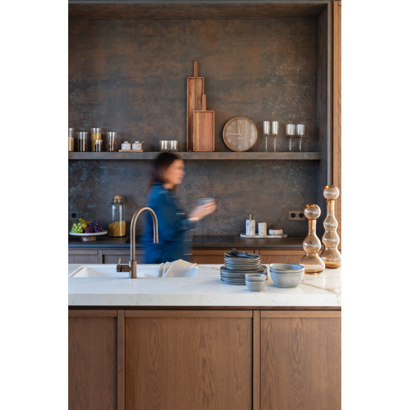 Grande Bouteille déco Flacon moderne Hauteur 42 cm en Verre Ambré Carol - 2