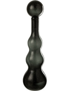 Grande Bouteille déco Flacon moderne Hauteur 52 cm en Verre Noir Carol - 1