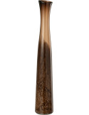 Vase haut en verre marron foncé 10 x 10 x 60 cm Amberis