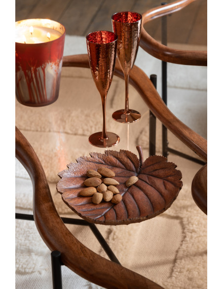 Flûte à champagne en Verre Cuivré Mirror - 2