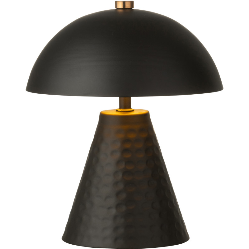 Lampe sans fil moderne Champignon Hauteur 18 cm en Métal Noir Mushio - 3