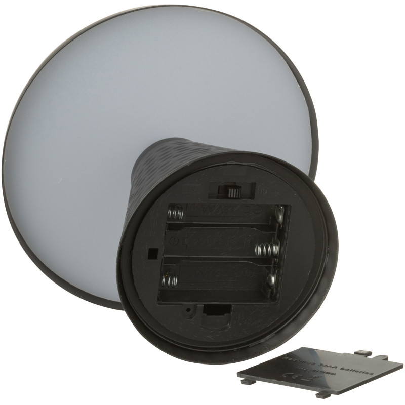 Lampe sans fil moderne Champignon Hauteur 18 cm en Métal Noir Mushio - 5