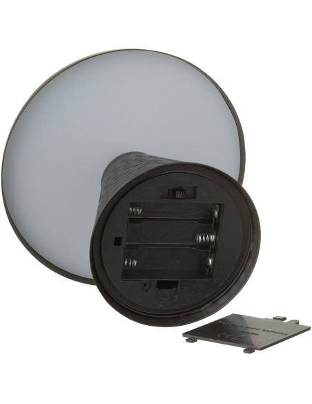 Lampe sans fil moderne Champignon Hauteur 18 cm en Métal Noir Mushio - 5