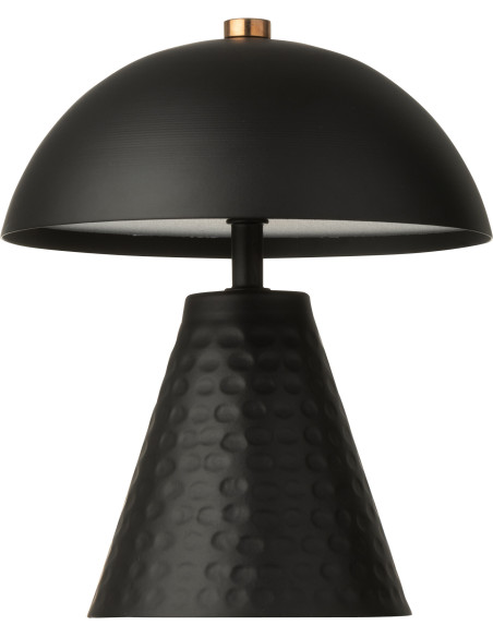 Lampe sans fil moderne Champignon Hauteur 18 cm en Métal Noir Mushio - 7