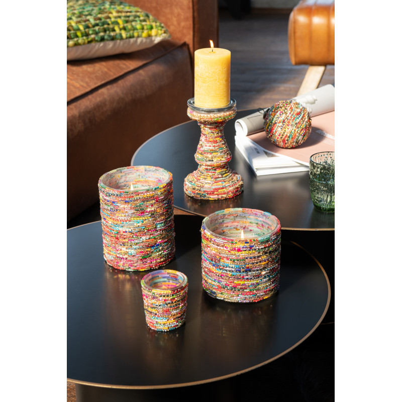 Vase moderne Soliflore Hauteur 38 cm en Céramique Blanc Helix - 2