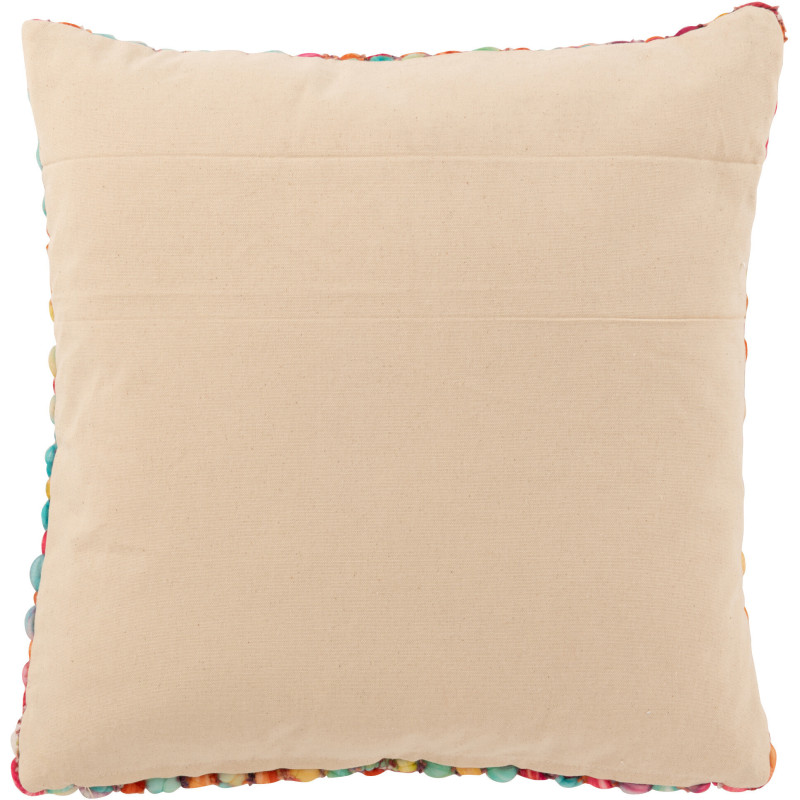 Coussin épais Tricot Carré 50x50 en Acrylique Multicolore Tricoté Douffra - 2