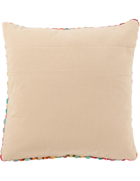 Coussin épais Tricot Carré 50x50 en Acrylique Multicolore Tricoté Douffra - 2