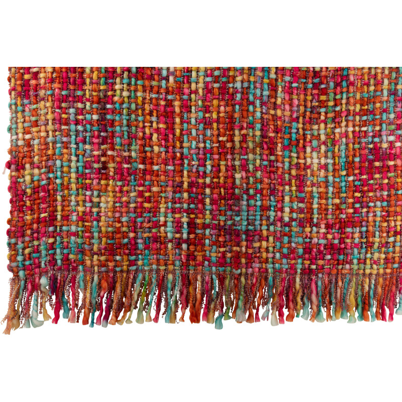 Gros Plaid épais Tricot 130x170 en Acrylique Multicolore Tricoté Douffra - 2