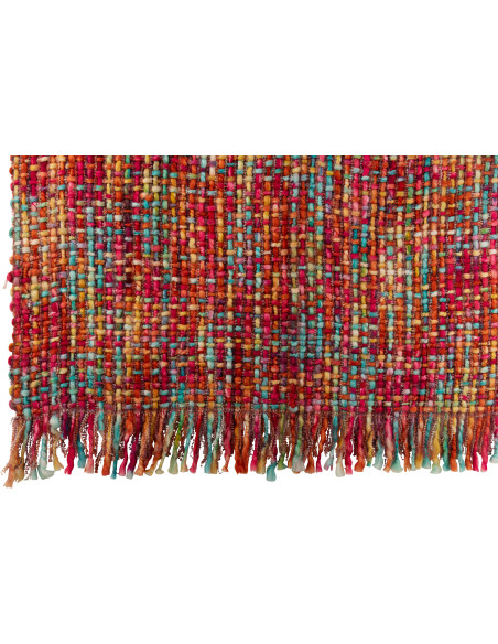 Gros Plaid épais Tricot 130x170 en Acrylique Multicolore Tricoté Douffra - 2