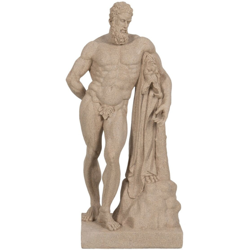 Statuette déco XL Dieu grec Hauteur 50 cm en Résine Beige Dale - 1