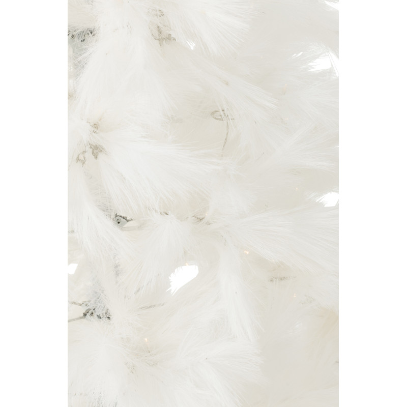 Grand Sapin de Noël lumineux original Pampa Hauteur 210 cm en Métal Blanc Plumina - 4