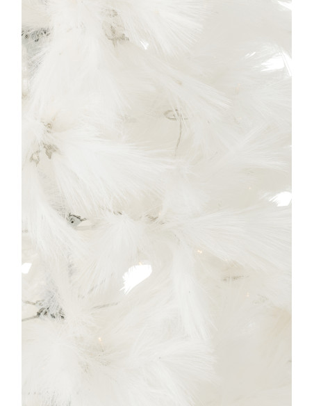 Grand Sapin de Noël lumineux original Pampa Hauteur 210 cm en Métal Blanc Plumina - 4
