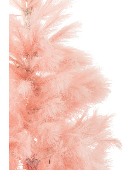 Grand Sapin de Noël lumineux original Pampa Hauteur 210 cm en Métal Rose clair Plumina - 4