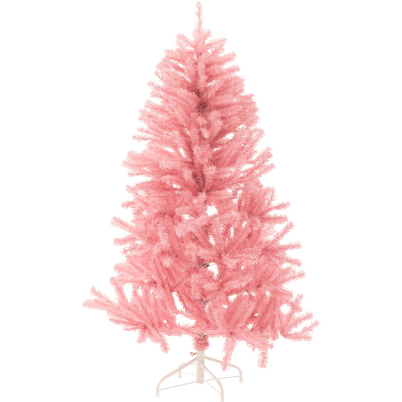 Grand Sapin de Noël artificiel Hauteur 150 cm en Plastique Rose Feorio - 1