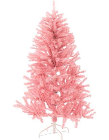 Grand Sapin de Noël artificiel Hauteur 150 cm en Plastique Rose Feorio - 1