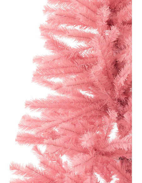 Grand Sapin de Noël artificiel Hauteur 210 cm en Plastique Rose Feorio - 3