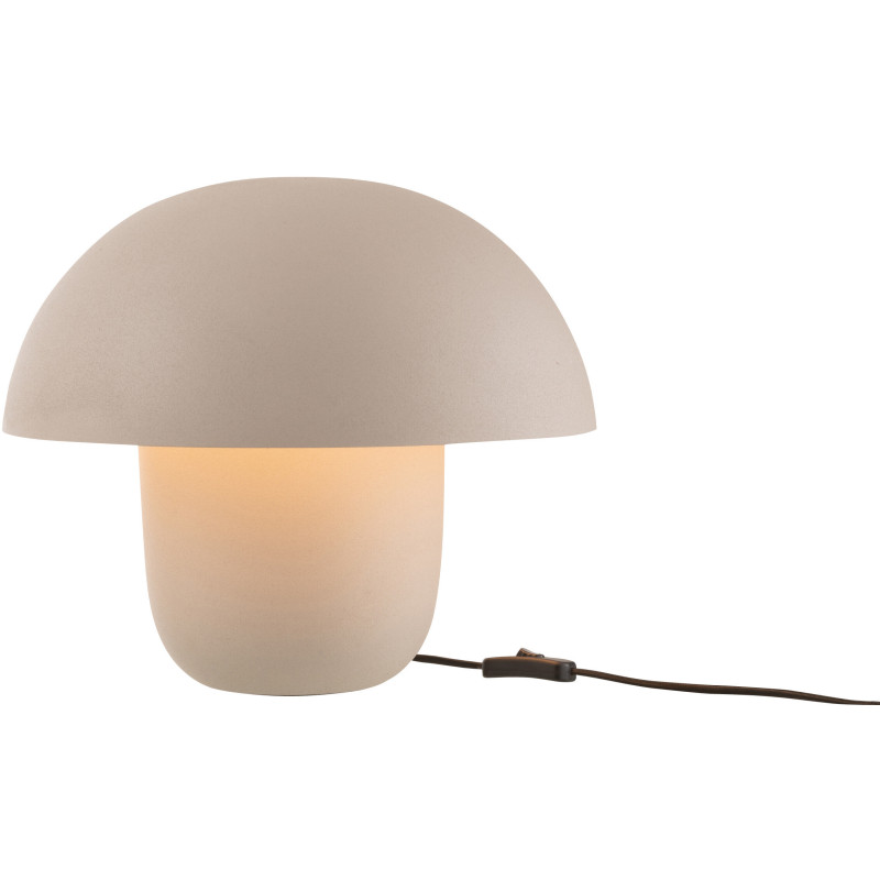 Lampe à poser moderne Champignon Hauteur 35 cm en Métal Grège Ambrys - 2