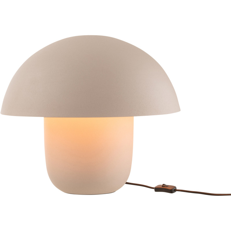 Grande Lampe à poser moderne Champignon Hauteur 44 cm en Métal Grège Ambrys - 2