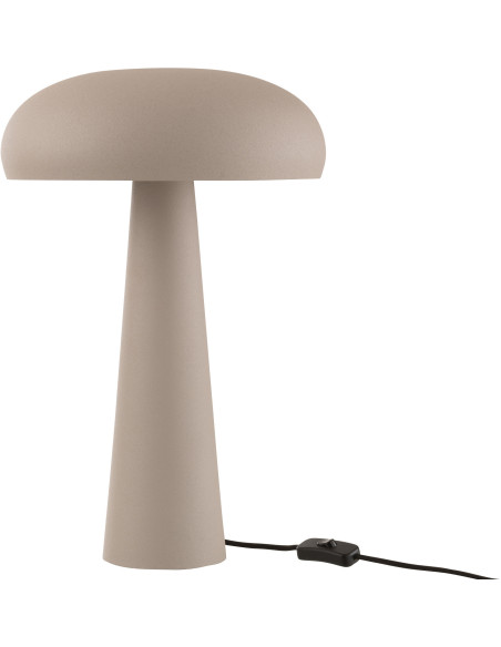 Grande Lampe à poser moderne Champignon Hauteur 43 cm en Métal Grège Ambrys - 1