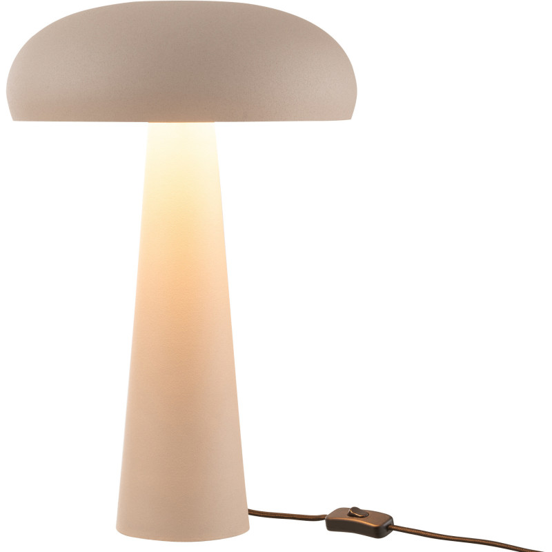 Grande Lampe à poser moderne Champignon Hauteur 43 cm en Métal Grège Ambrys - 3