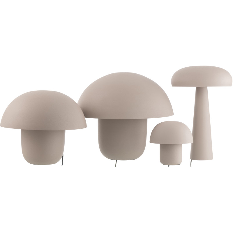 Grande Lampe à poser moderne Champignon Hauteur 43 cm en Métal Grège Ambrys - 5