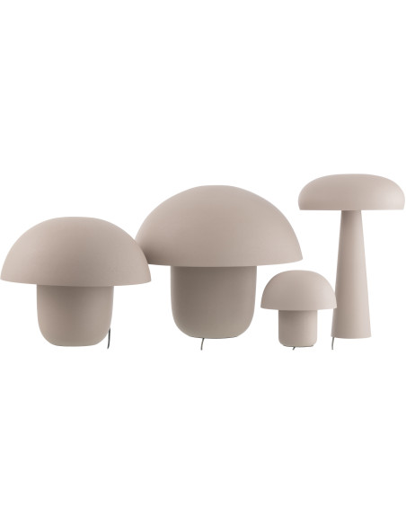 Grande Lampe à poser moderne Champignon Hauteur 43 cm en Métal Grège Ambrys - 5