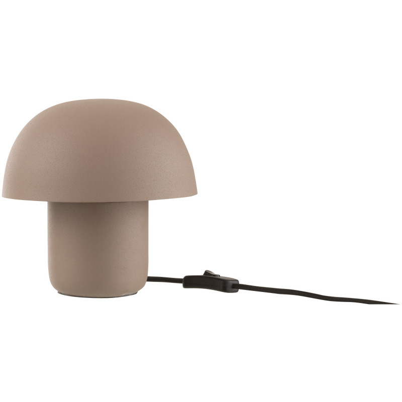 Petite Lampe à poser moderne Champignon Hauteur 20 cm en Métal Taupe Ambrys - 1