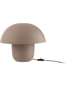Lampe à poser moderne Champignon Hauteur 35 cm en Métal Taupe Ambrys - 1