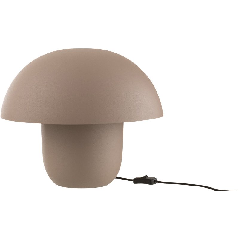 Lampe à poser moderne Champignon Hauteur 35 cm en Métal Taupe Ambrys - 1