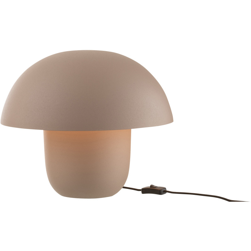 Lampe à poser moderne Champignon Hauteur 35 cm en Métal Taupe Ambrys - 3