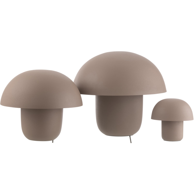 Grande Lampe à poser moderne Champignon Hauteur 44 cm en Métal Taupe Ambrys - 5
