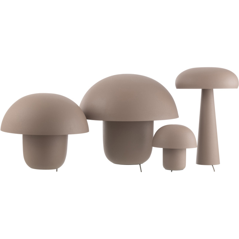 Grande Lampe à poser moderne Champignon Hauteur 43 cm en Métal Taupe Ambrys - 4