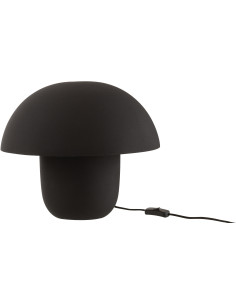 Lampe à poser moderne Champignon Hauteur 35 cm en Métal Noir Ambrys - 1