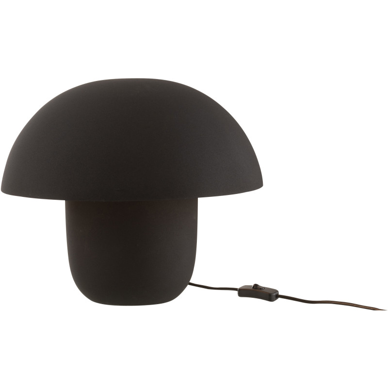 Lampe à poser moderne Champignon Hauteur 35 cm en Métal Noir Ambrys - 2