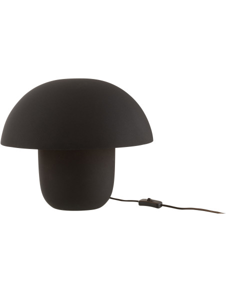 Lampe à poser moderne Champignon Hauteur 35 cm en Métal Noir Ambrys - 2