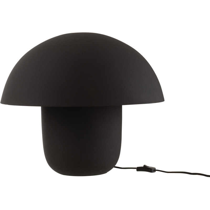 Grande Lampe à poser moderne Champignon Hauteur 44 cm en Métal Noir Ambrys - 1
