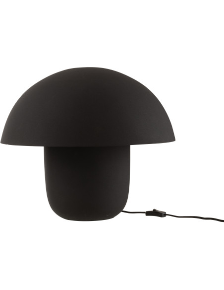 Grande Lampe à poser moderne Champignon Hauteur 44 cm en Métal Noir Ambrys - 1