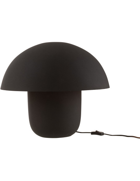 Grande Lampe à poser moderne Champignon Hauteur 44 cm en Métal Noir Ambrys - 2